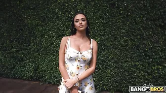 Girl in dress has weakness for XXX adventures so she gets into van