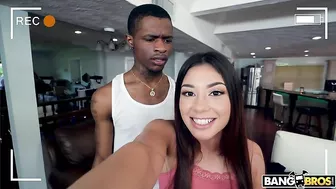 Black guy jerks off when white stepsis catches him in heat of XXX act Black guy jerks off when white stepsis catches him in heat of XXX act