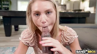 Hot babe is face-fucked by black man in the first-person XXX video