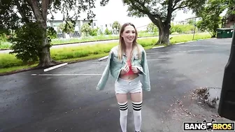 Teen has some doubts but in the end decides to get into this XXX bus