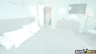 Black man is amazed with pierced tits of white mom in gonzo XXX video