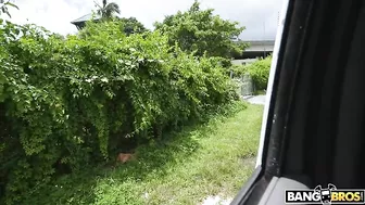 Chick is kicked out of XXX van after that the man has fucked her