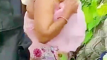 Bhabhi and Indian fuck buddies are lucky not to be caught during sex