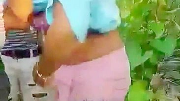 Bhabhi and Indian fuck buddies are lucky not to be caught during sex