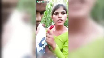 Eye-candy Indian girl and lover are caught before copulation