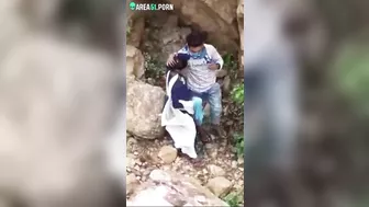 Lovers think they have sneaky sex but Indian guy films caught video