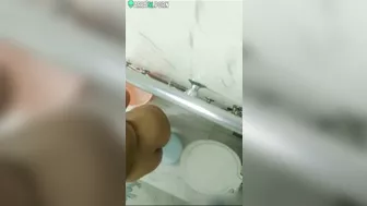 Hidden camera is set in the bathroom to film caught video of Indian Hidden camera is set in the bathroom to film caught video of Indian