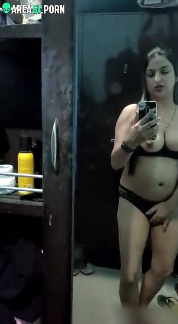 Solo caught video of fabulous Indian webcam model in black panties | AREA51. PORN