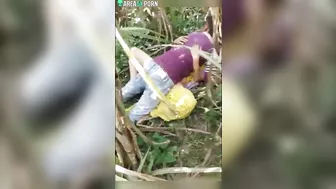 Unfaithful Indian wife and lover go outside to film caught video