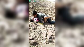 Village guy is caught fucking Indian neighbor girl in missionary