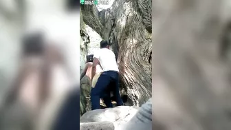 Lover of caught videos films Indian male fucking girlfriend from behind