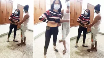 Dance teacher finally takes off top of Indian woman in caught video