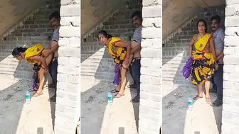 Mustached man fucks Indian lover from behind before they are caught Mustached man fucks Indian lover from behind before they are caught
