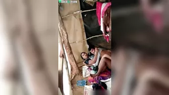 Lover is fucking Indian wife in piledriver when they are caught