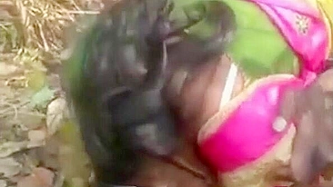 Happy Indian boy is caught fucking clothed bhabhi from behind
