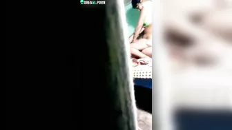 Guy hears noises and films caught video of Indian aunty riding cock