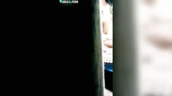 Guy hears noises and films caught video of Indian aunty riding cock