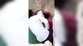 Caught video where unsuspecting guy fucks Indian girl in doggy