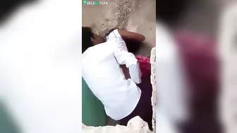 Caught video where unsuspecting guy fucks Indian girl in doggy