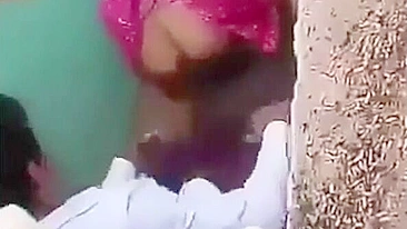 Caught video where unsuspecting guy fucks Indian girl in doggy