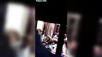 Stud films caught video of Indian roommates standing behind the door