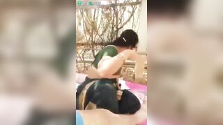 Lustful Indian bhabhi sucks lover's penis in phone caught video