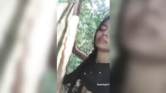 Handsome Indian guy is caught fucking bhabhi from behind outdoors