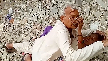 Old doctor is caught fucking Indian patient in an abandoned house