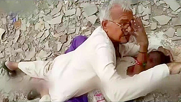 Old doctor is caught fucking Indian patient in an abandoned house