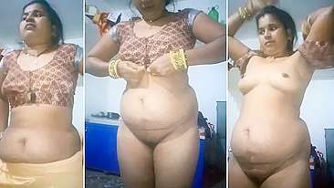 Webcam model caught by Indian roommate that films her undressing