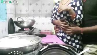 Housewife tries to cook but Indian husband fucks her in caught video Housewife tries to cook but Indian husband fucks her in caught video