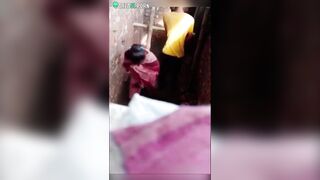 Indian girl kisses lover without knowing that they are caught
