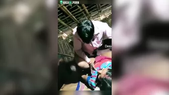 Businessman in elegant clothes is caught fucking Indian lover