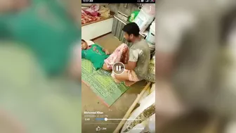 Indian lovers have sex on the floor and are caught by phone camera