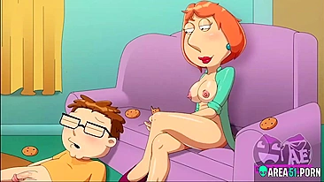 Young boy cookie selling gets fucked by hungry for dick MILF, 3D cartoon