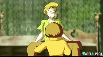 Petite MILF Velma Dinkley and Shaggy having hard anal sex, 3D cartoon