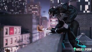 3D PORN CARTOON - Beast venom fucks spider-girl in the pussy till creampie