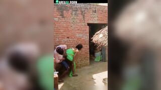 Village in India, cheating wife fuck with local young boy