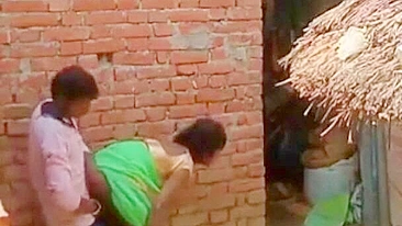 Village in India, cheating wife fuck with local young boy