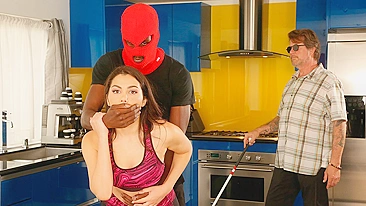 XXX sex of Italian wife and black robber for sake of hubby's safety
