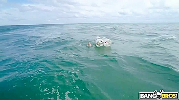 Chick has XXX sex with the hung yachtsman who saves her from sinking