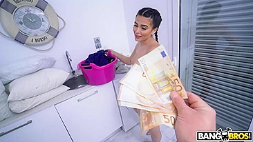 For cash lovely maid rides XXX cock instead of doing her duties