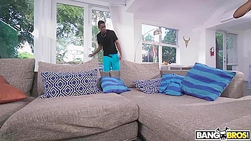 Instead of watching XXX videos black man fucks curvy Ebony neighbor