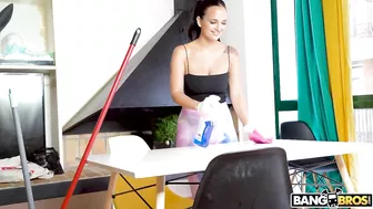 Spanish girl is here to clean brother's house and serve XXX pepper