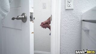 Excited girl catches brother peeping on her and wants XXX apology