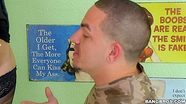 Hot MILF makes a guy lick her XXX pussy and rides him on the floor