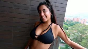 Teen Latina teases with huge XXX breasts and takes cock at casting Teen Latina teases with huge XXX breasts and takes cock at casting