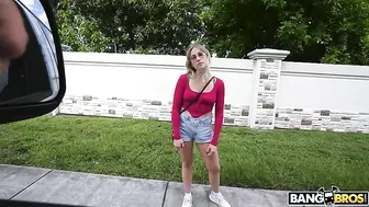 Guys in the bus asked tricky questions to slutty XXX mom