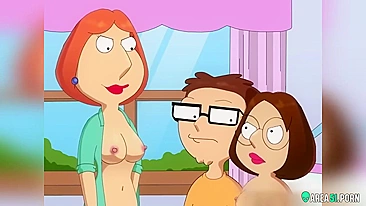 3D incest cartoon! Family guy porn, XXX parody