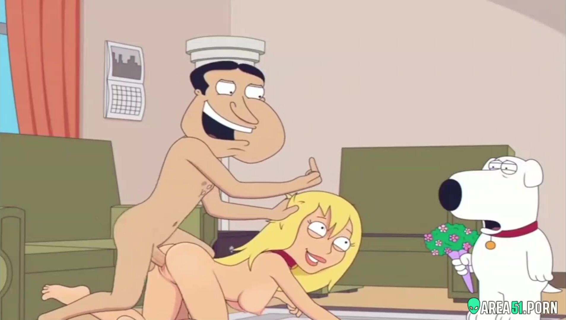 Quagmire Porn - 3D XXX cartoon, family guy! Brian's girlfriend fucked by Quagmire | AREA51. PORN